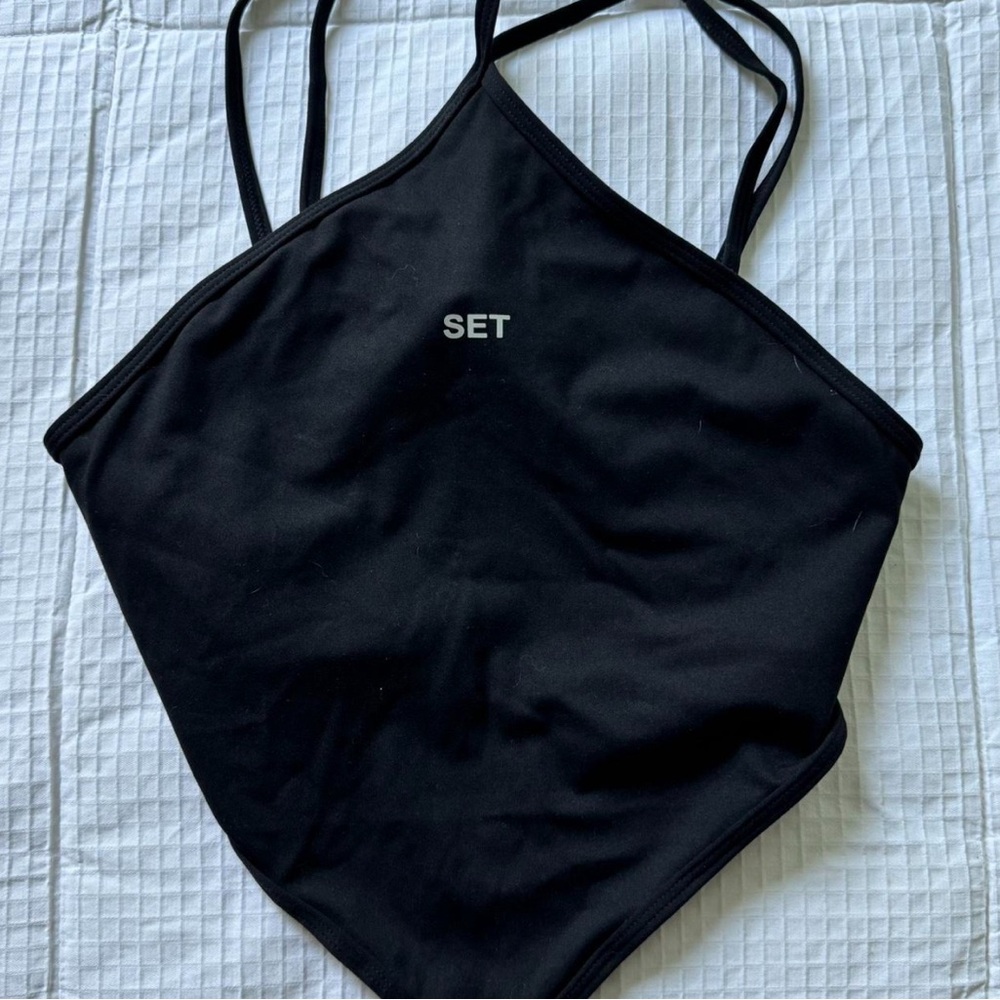 BLACK SETACTIVE WORKOUT BRA